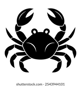 Ilustração vetorial de um ícone de caranguejo ilustração símbolo isolado de sinal vetorial com um fundo branco.