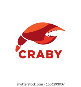 Vector illustration of crab for restaurant logo, icon and badge