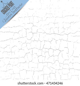 Vector illustration of cracked paint texture.