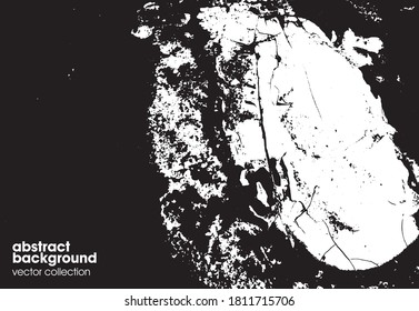 Vector illustration of cracked surface grunge background texture. Distressed grungy effect.