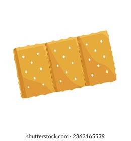 Vector illustration of crackers isolated on white background
