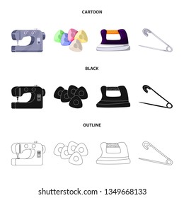 Vector illustration of craft and handcraft icon. Set of craft and industry stock symbol for web.