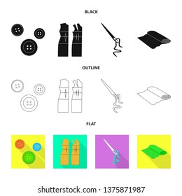 Vector illustration of craft and handcraft icon. Collection of craft and industry vector icon for stock.