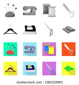 Vector illustration of craft and handcraft icon. Set of craft and industry vector icon for stock.