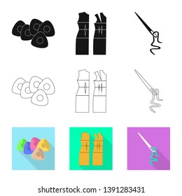 Vector illustration of craft and handcraft icon. Collection of craft and industry stock vector illustration.