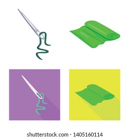 Vector illustration of craft and handcraft icon. Set of craft and industry stock vector illustration.