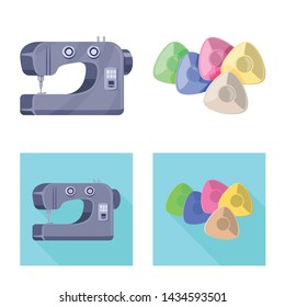 Vector illustration of craft and handcraft icon. Set of craft and industry vector icon for stock.