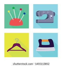 Vector illustration of craft and handcraft icon. Set of craft and industry vector icon for stock.