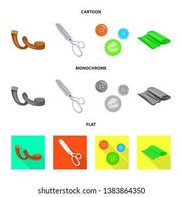 Vector illustration of craft and handcraft logo. Collection of craft and industry stock vector illustration.