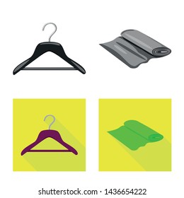 Vector illustration of craft and handcraft logo. Collection of craft and industry stock vector illustration.