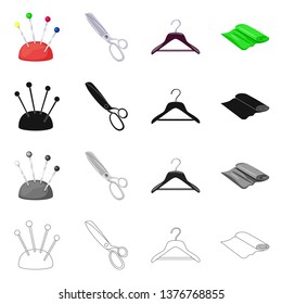 Vector illustration of craft and handcraft sign. Set of craft and industry stock symbol for web.