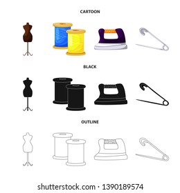 Vector illustration of craft and handcraft sign. Set of craft and industry stock symbol for web.