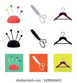Vector illustration of craft and handcraft sign. Collection of craft and industry stock symbol for web.