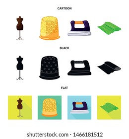 Vector illustration of craft and handcraft sign. Set of craft and industry stock vector illustration.