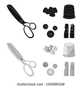 Vector illustration of craft and handcraft symbol. Set of craft and industry stock symbol for web.