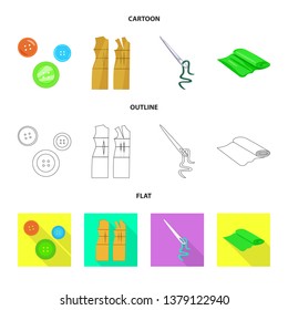 Vector illustration of craft and handcraft symbol. Collection of craft and industry stock symbol for web.