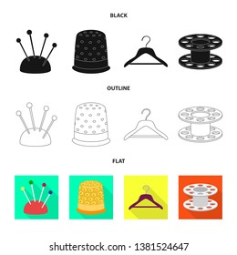 Vector illustration of craft and handcraft symbol. Collection of craft and industry vector icon for stock.