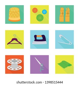 Vector illustration of craft and handcraft symbol. Collection of craft and industry vector icon for stock.