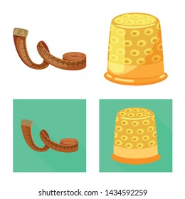 Vector illustration of craft and handcraft symbol. Collection of craft and industry stock symbol for web.