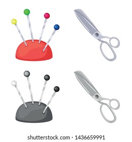 Vector illustration of craft and handcraft symbol. Set of craft and industry stock symbol for web.