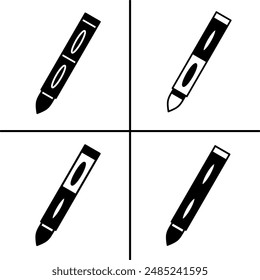 Ilustración vectorial de icono de crayón para negocios. Diseño de Vector estándar.