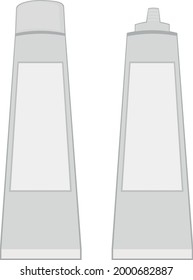 Vector illustration of cream packaging