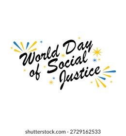 Ilustración vectorial creada para el Día Mundial de la Justicia Social, que representa la igualdad, la equidad y la responsabilidad social para las campañas de sensibilización.