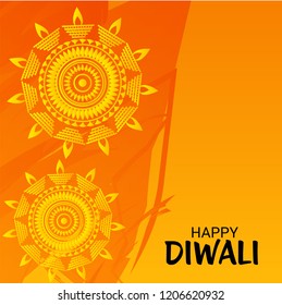 Vector illustration of Creative Banner or  Poster for Indian Light Festival of Diwali Celebration.
