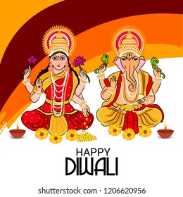 Vector illustration of Creative Banner or  Poster for Indian Light Festival of Diwali Celebration.
