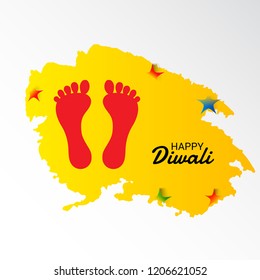 Vector illustration of Creative Banner or  Poster for Indian Light Festival of Diwali Celebration.
