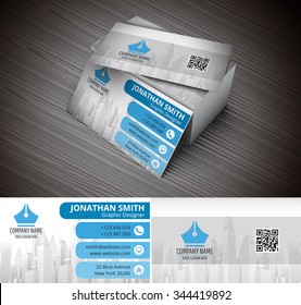 Vector illustration of creative business card.