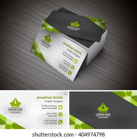 Vector illustration of creative business card.