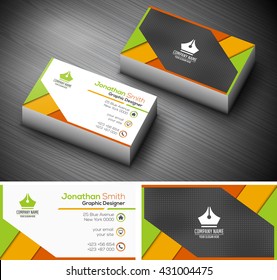 Vector illustration of creative business card.