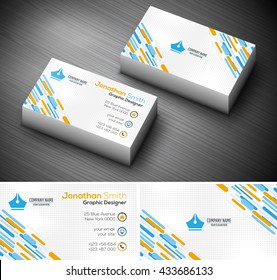 Vector illustration of creative  business card.