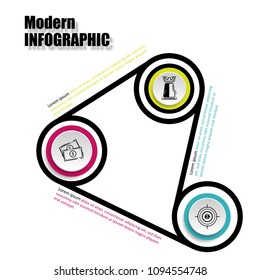 Vector illustration of creative business infographic template and modern icons represent as steps or workflow diagram.