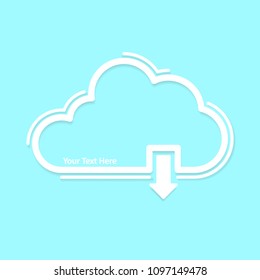 Vector illustration of creative business infographic template and modern cloud technology design represent as steps or workflow diagram.