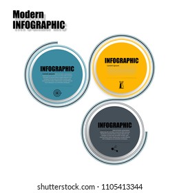 Vector illustration of creative business infographic template and modern icons represent as steps or workflow diagram.