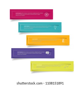 Vector illustration of creative business infographic template and modern icons represent as steps or workflow diagram.