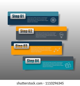 Vector illustration of creative business infographic template and modern icons represent as steps or workflow diagram.