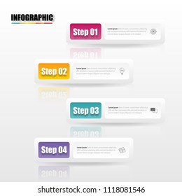 Vector illustration of creative business infographic template and modern icons represent as steps or workflow diagram.