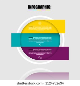 Vector illustration of creative business infographic template and modern icons represent as steps or workflow diagram.