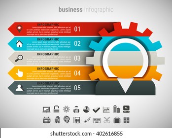 Vector illustration of creative  business infographic.