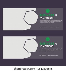 Vector illustration, creative business social media banner template. can be used for all Company cover needs