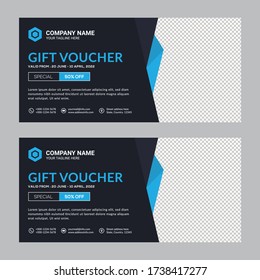 Vector illustration of a creative business voucher template can be used for all Company needs