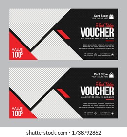 Vector illustration, creative business voucher template can be used for all Fashion needs