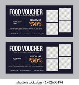 Vector illustration, creative business voucher template can be used for all Restaurant needs