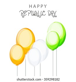 Vector Illustration of Creative colourful background with Indian flag design for Indian Republic day.