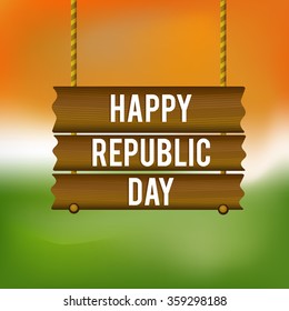 Vector Illustration of Creative colourful background with Indian flag design for Indian Republic day.