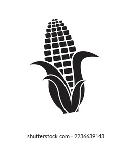 vector illustration of creative Corn design. corn food flat icon.