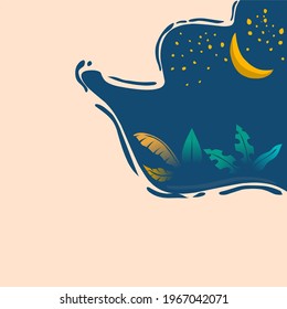 Vector illustration of creative floral at night
Perfect for background,banner,poster,cover,wallpaper etc.